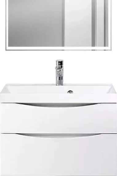 Тумба под раковину BELBANGO Marino-H60 80 bianco lucido (MARINO-H60-800-2C-SO-BL-P)