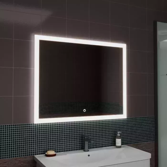 Зеркало GREENSTONE Palino Led 80х70 с подогревом, сенсорный выключатель (68025)