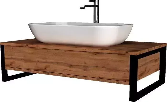 Тумба под раковину 1Marka Grunge Loft 90П дуб вотан (4604613352165)