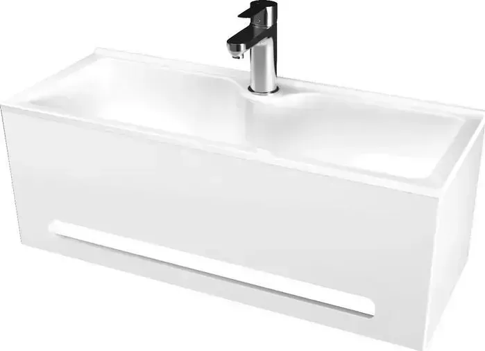 Тумба с раковиной 1Marka с Tiny S 60 белая (4604613341794)
