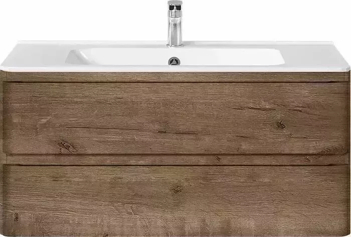 Тумба с раковиной Vincea с Vico 100 дуб V.Oak (VMC-2V100VO, VCB-2VP1000W)