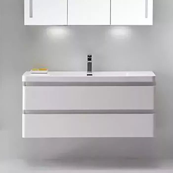 Тумба с раковиной BELBANGO с Energia-N 120 bianco lucido (ENERGIA-N-1200-2C-SO-BL, EA-1200-LVB)