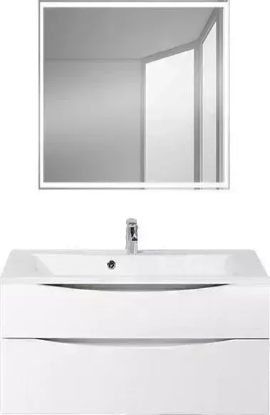 Мебель для ванной BELBANGO Marino-H60 100 bianco lucido