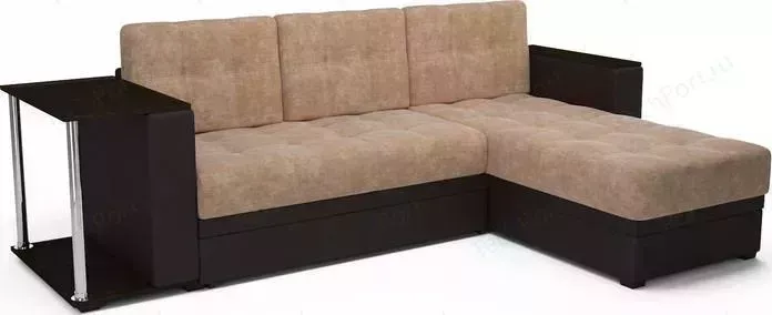 Диван угловой Mebel Ars Атланта кордрой бежевый ППУ