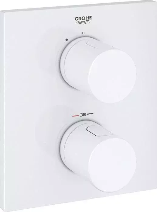 Термостат для душа Grohe Grohtherm встраиваемый, механизма 35500, белая луна (19568LS0)