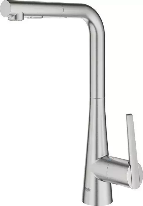 Смеситель для кухни Grohe Zedra выдвижной излив, суперсталь (32553DC2)