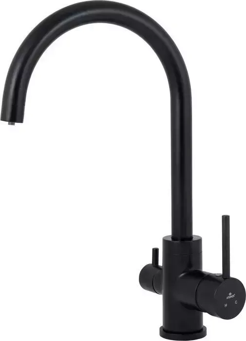 Смеситель для кухни KAISER Merkur Black-Mat под фильтр черный матовый (26744-9)