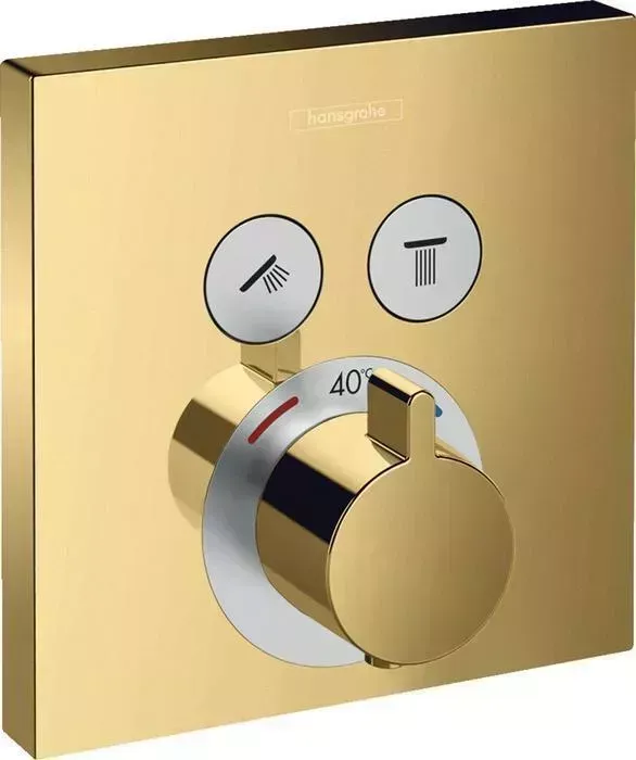 Термостат для ванны Hansgrohe ShowerSelect механизма 01800180, полированное золото (15763990)