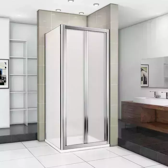 Душевой уголок Good Door Infinity SD+SP 80х80 с поддоном, матовый Grape, хром