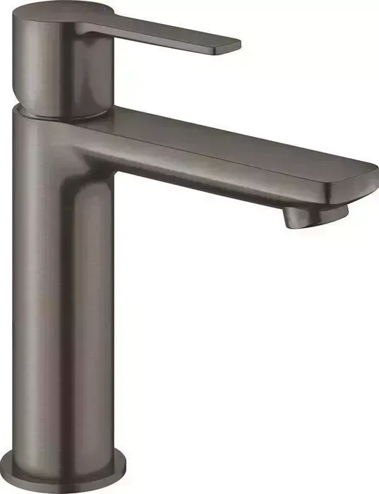 Смеситель для раковины Grohe Lineare с донным клапаном, темный графит матовый (23106AL1)