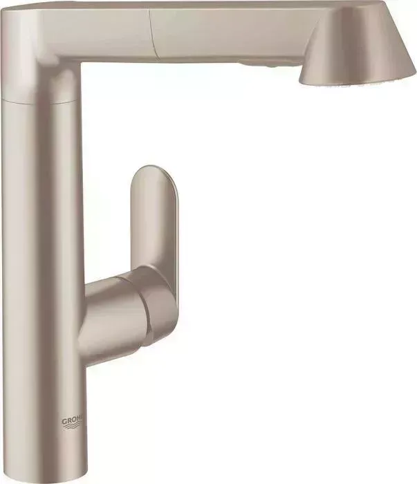 Смеситель для кухни Grohe K7 с выдвижным изливом, нержавеющая сталь (32176DC0)