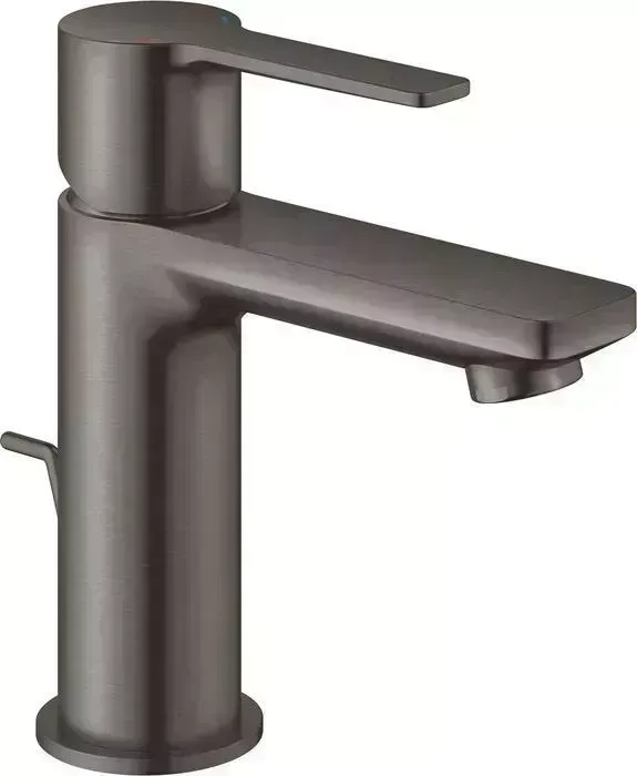 Смеситель для раковины Grohe Lineare с донным клапаном, темный графит (32109AL1)