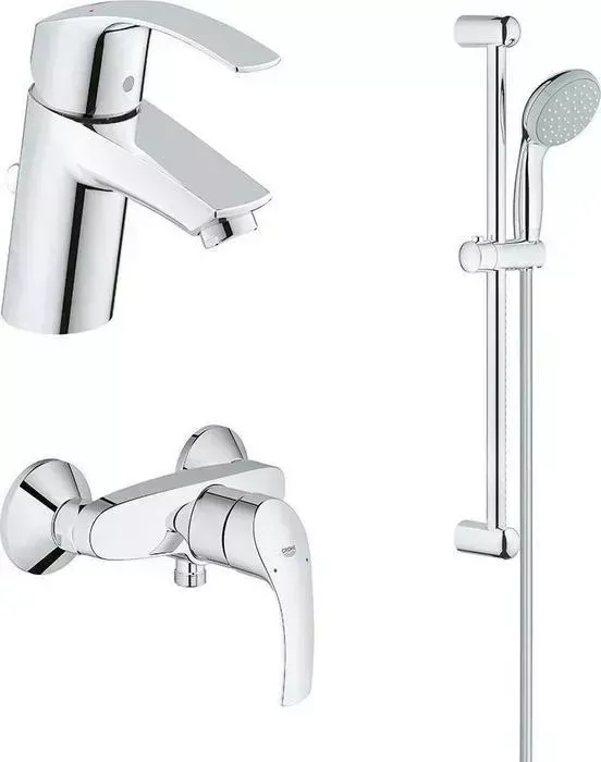 Комплект смесителей Grohe Eurosmart хром StarLight (123576)