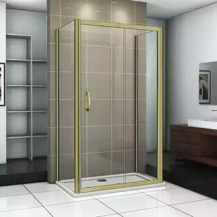 Душевой уголок Good Door Jazz WTW+SP+SP 120x80 тонированный, бронза
