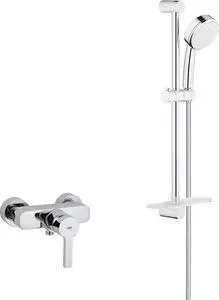 Смеситель для душа Grohe Lineare с душевым гарнитуром, хром (33865000, 26083002)