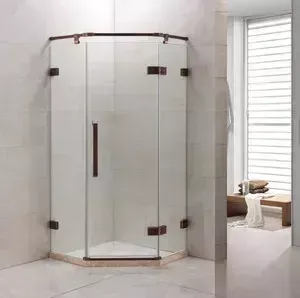 Душевой уголок GROSSMAN 100x100x200 (ST-100RGD) профиль розовое золото