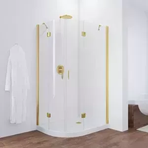 Душевой уголок Vegas Glass AFS-F 110*100 09 01 R профиль золото, стекло прозрачное