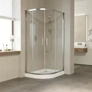 Душевой уголок Vegas Glass ZS-F 100*90 08 01 профиль глянцевый хром, стекло прозрачное