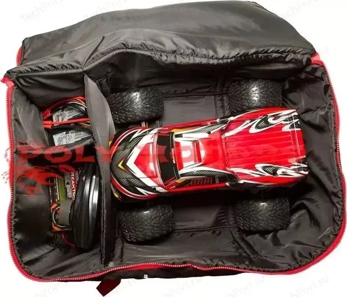 Сумка  Polymotors для радио моделей RC с отделениями для и аккумуляторов - PolyM-Hbag03Bl