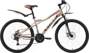 Велосипед STARK 18 Slash 26.1 D бежевый- чёрный- красный 16" 18 SLASH D 16&&