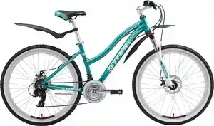 Велосипед STARK 18 Luna 26.2 D бирюзовый- белый- светло-голубой 16" 18 LUNA D 16&&