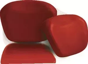 Подголовник для ванны 1Marka Relax накладной, красный (4604613300234) RELAX