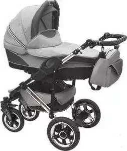 Коляска 2 в 1 CAMARELO 2 в 1 Chrome Sport светло-серый Q12 K244
