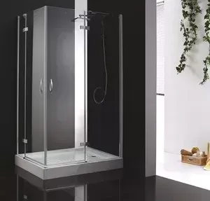 Душевой уголок CEZARES BERGAMO-W-AH-2-120/100-C-Cr-R правый, профиль хром, стекло прозрачное