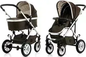 Коляска Moon 2 в 1 Nuova Brown Melange (978) 2017
