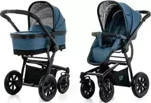 Коляска Moon 2 в 1 Tregg Blue Melange