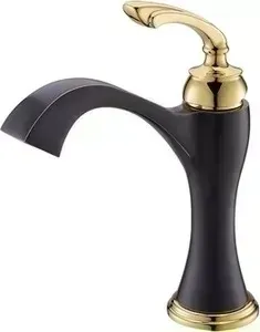 Смеситель для раковины TIMO Unari (7501/04F black antique) черный антик