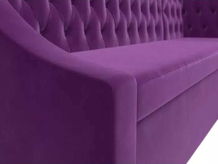 Фото №6 Кухонный угловой диван АртМебель Мерлин вельвет фиолетовый правый угол