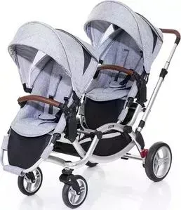 Коляска FD-Design для двойни Zoom Graphite Grey