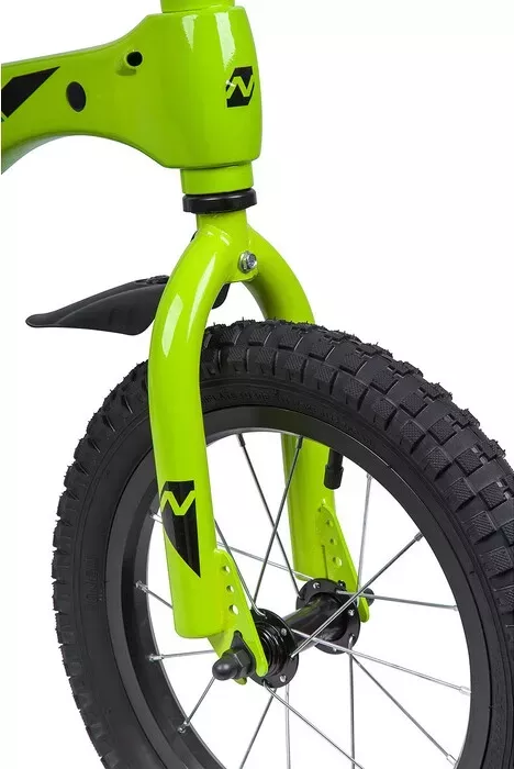 Фото №1 Велосипед NOVATRACK 14" магний-алюминиевая рама BLAST зеленый неон 145MBLAST.GN9