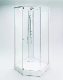 Душевая кабина IDO Showerama 8-5 100x100x220 cм, профиль серебристый, прозрачное стекло (4985112010)