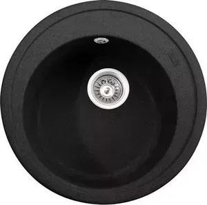 Мойка кухонная KAISER Granit D51 черный мрамор Black Pearl (KGM-510-BP)