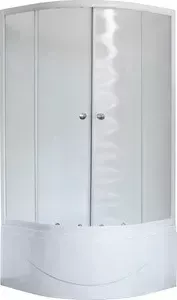 Душевой уголок Royal Bath 100*100*200 стекло шиншилла (RB10BK-C)