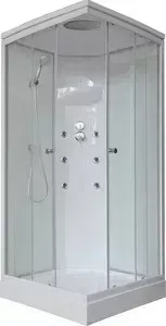 Душевая кабина Royal Bath 80х80х217 стекло белое/прозрачное (RB80HP3-WT)