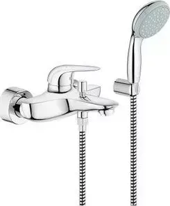 Смеситель для ванны Grohe Eurostyle с душевым гарнитуром, хром (23729003)
