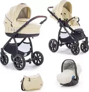 Коляска Noordi 3 в 1 Fjordi Sport Vanilla Leather 857