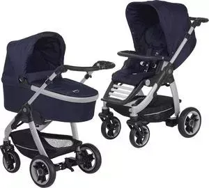 Коляска Teutonia 2 в 1 Cosmo V4 Titanium 6125 Sapphire
