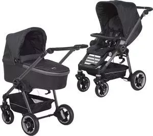 Коляска Teutonia 2 в 1 Bliss Graphite 6105 Gris Bleu