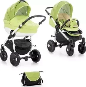 Коляска TUTIS 2 в 1 Zippy Orbit зеленый/салатовый/белый