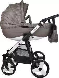 Коляска Deltim 2 в 1 Amelis Pro бежевый жаккард