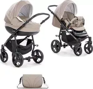 Коляска TUTIS 2 в 1 Mimi Plus бежевый/белый