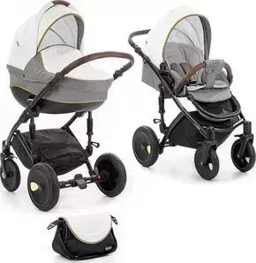 Коляска TUTIS 2 в 1 Zippy Viva серый/белый