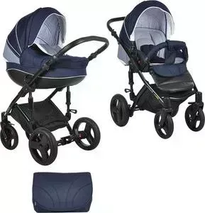 Коляска TUTIS 2 в 1 PR Mimi Plus синий/белый