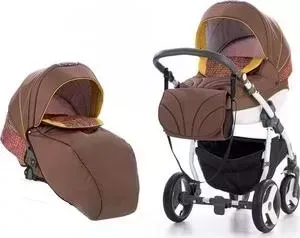 Коляска 2 в 1 TUTIS 2 в 1 New Mimi Plus Коричн./малиновый орнамент 502478