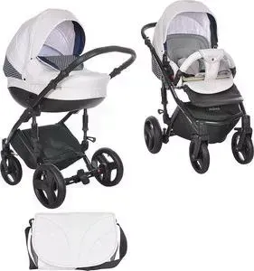 Коляска TUTIS 2 в 1 PR Mimi Plus бежевый/синий