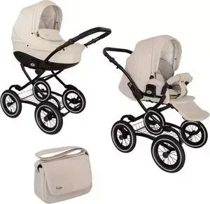 Коляска TUTIS 2 в 1 Classic New кремовая кожа